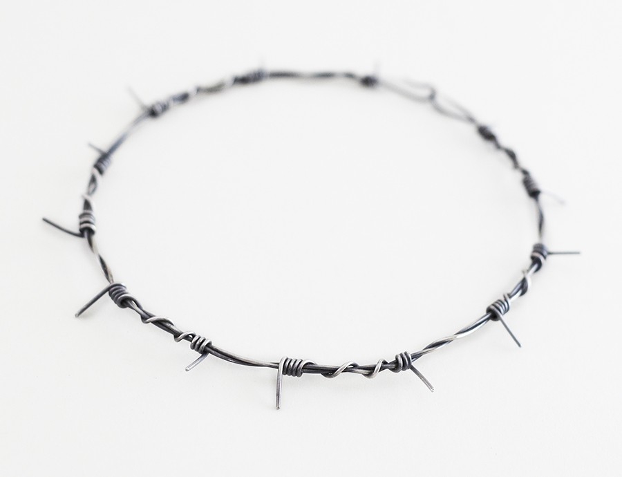 Small Barb Wire Necklace
