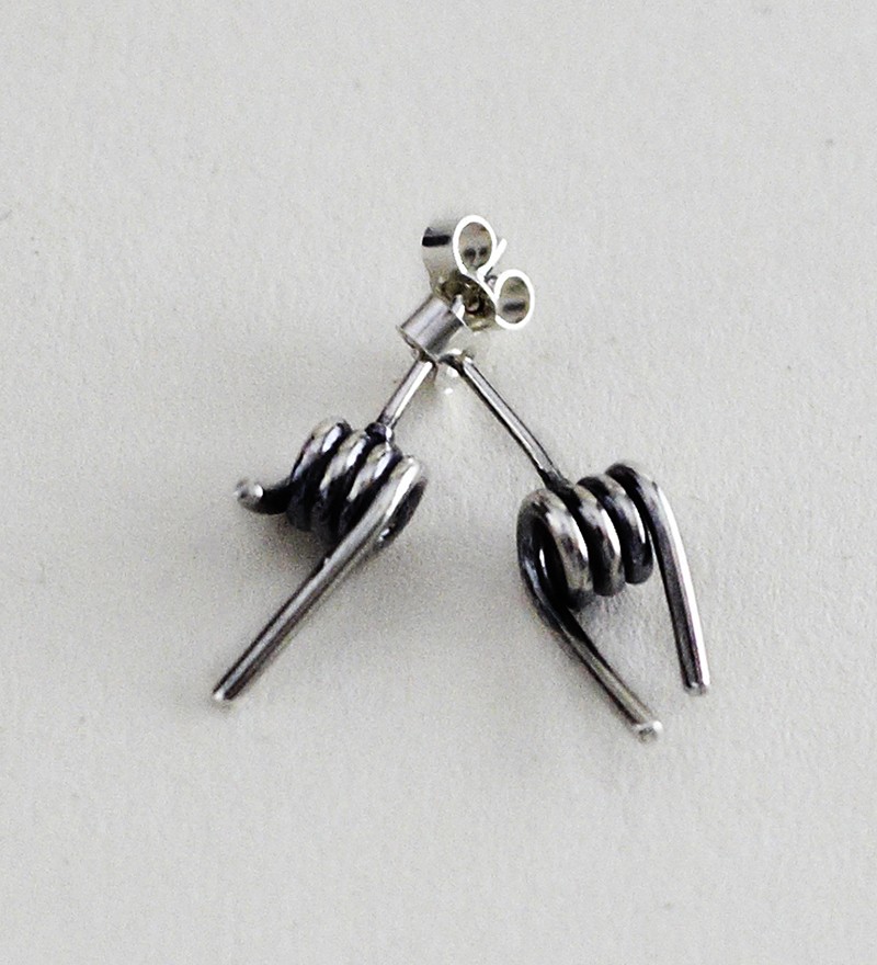 Barb Wire Stud Earrings