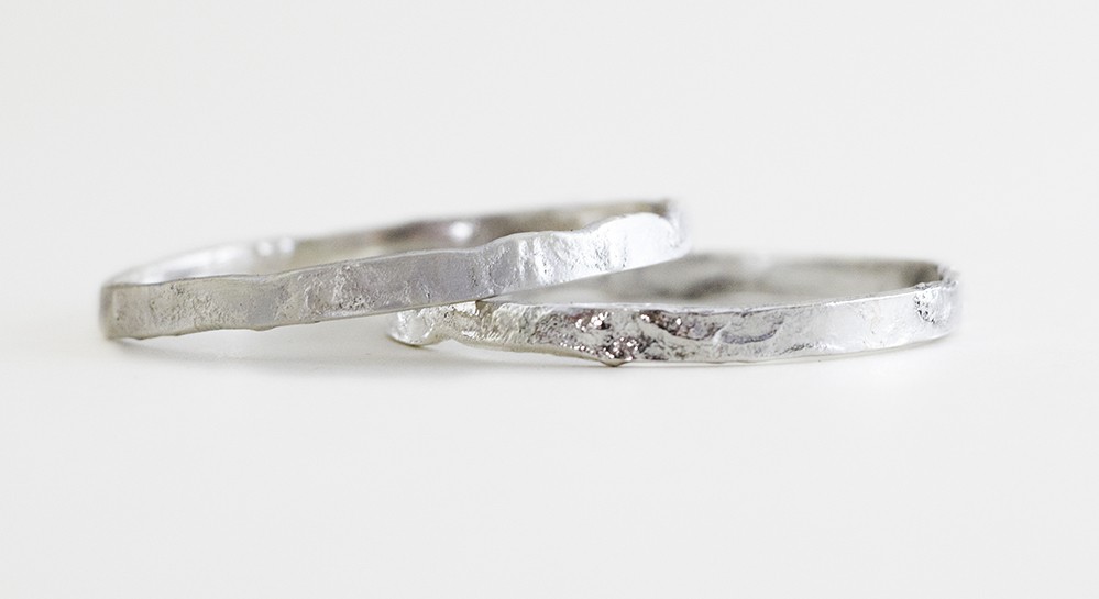 Silver Reticulated Bangle
