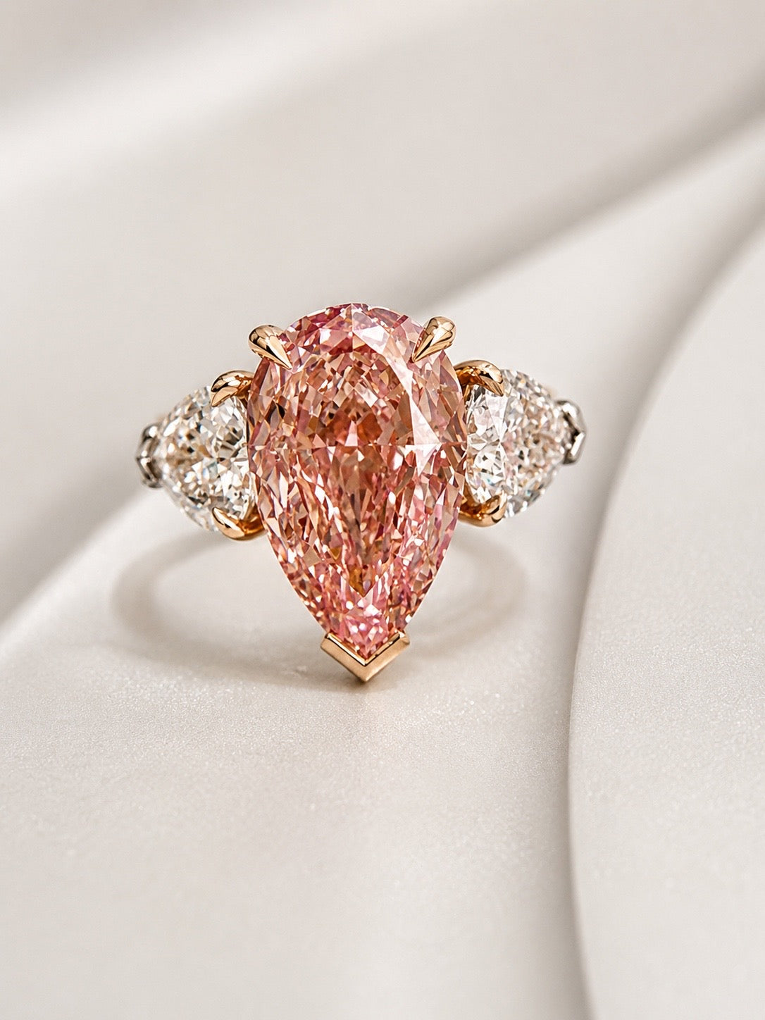 The Eternal Blush Trilogy 7.10ct Pink Diamond Ring