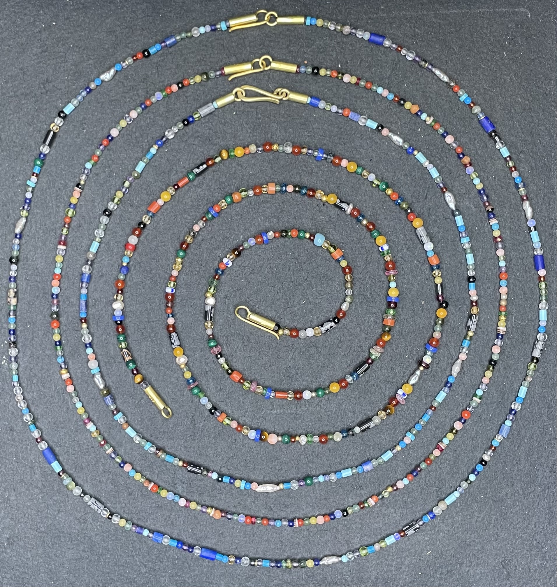 Colorful necklaces