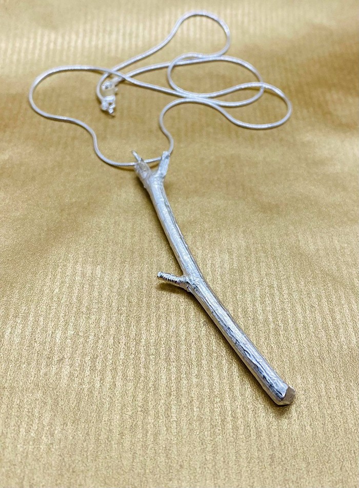 Silver Twig Pendant
