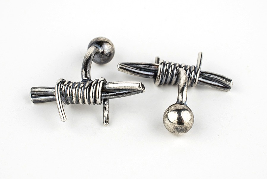 Barb Wire Cuff Links