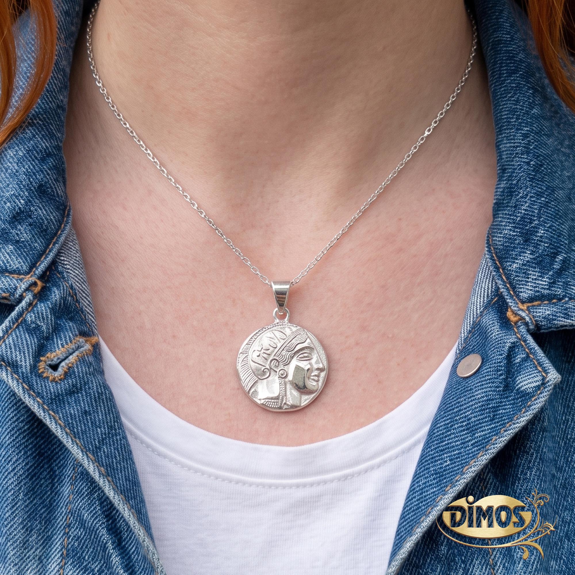 925 Silver Athena Tetradrachm Coin Pendant